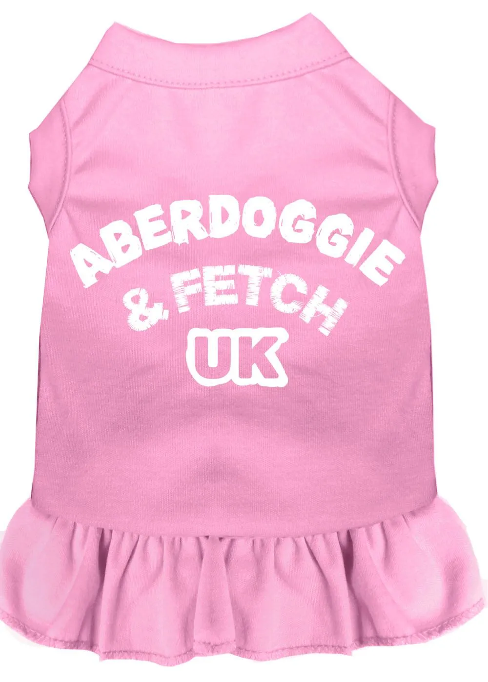 Aberdoggie Uk Screen Print Dress Light Pink Xxl (18)