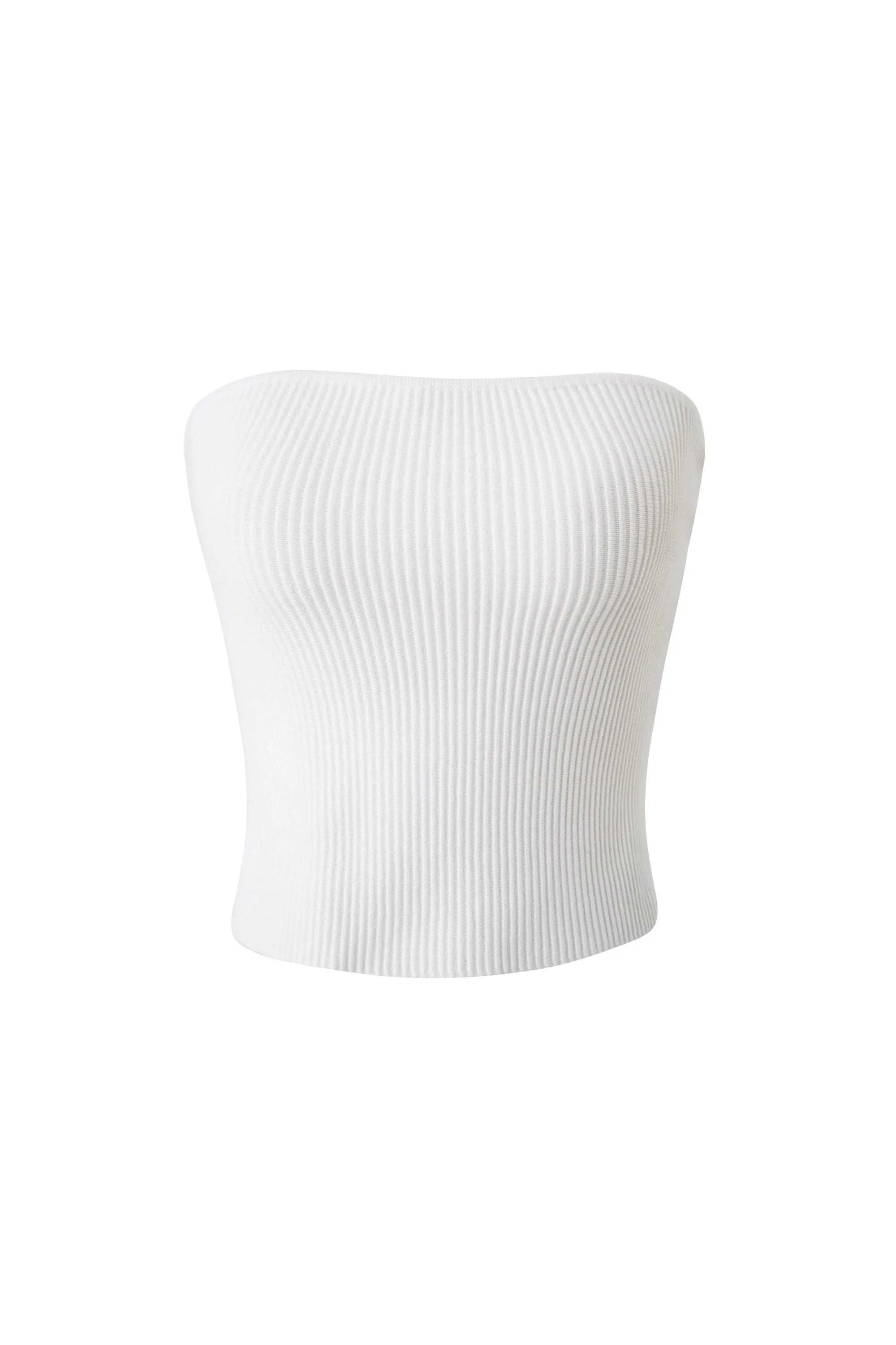 Amy White Side Slit Tube Top