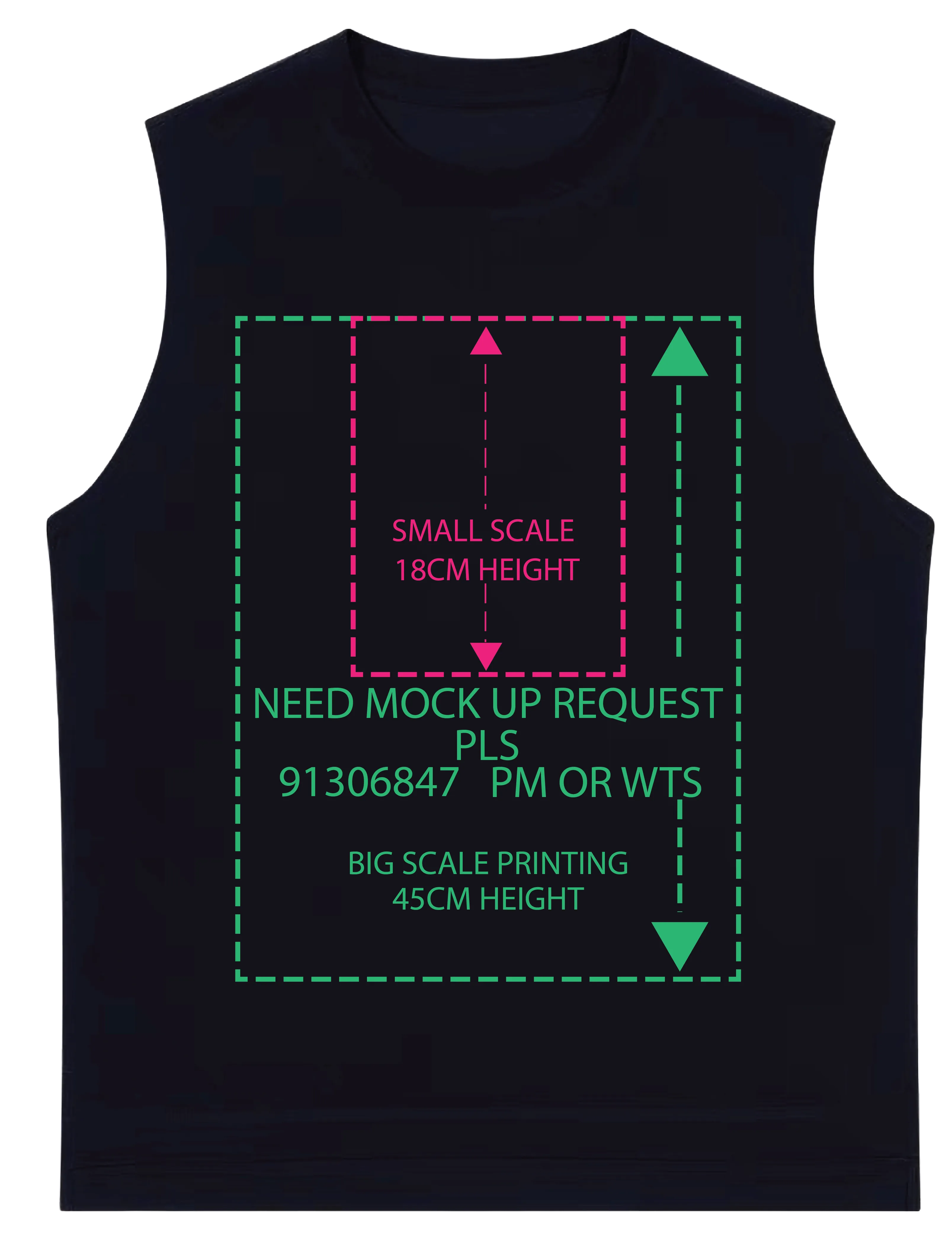 Big OR SMALL scale DTG printing 娃鬼回魂Child's Play系列nube ver.(中磅230g純色背心)