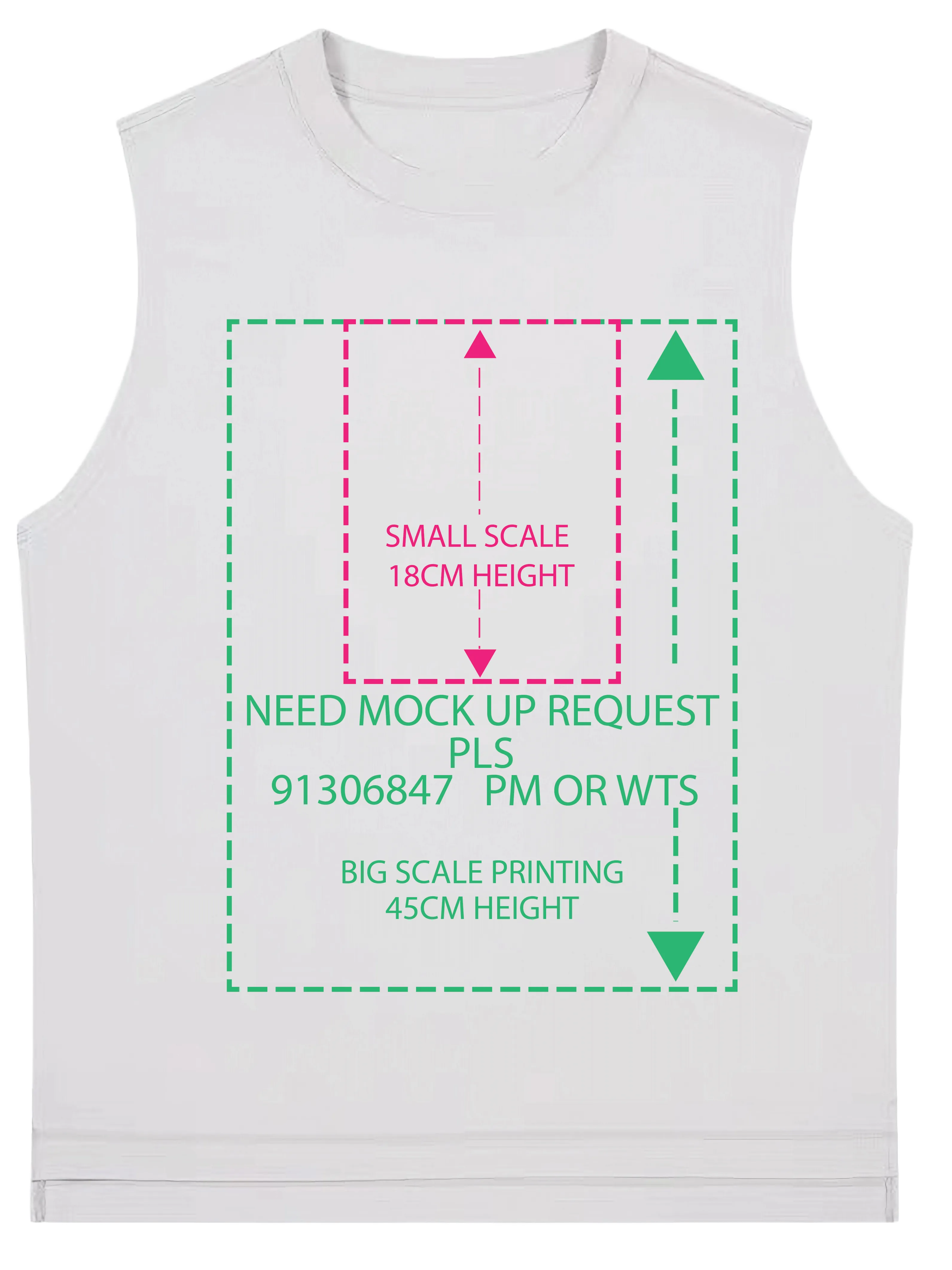 Big OR SMALL scale DTG printing 娃鬼回魂Child's Play系列nube ver.(中磅230g純色背心)