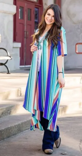 Bright Sunshine-y Day Serape Duster