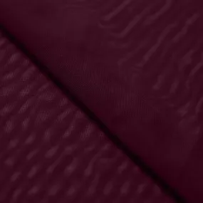 Burgundy Power Mesh Nylon Spandex Fabric