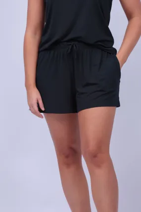 Eberjey Gisele Everyday Relaxed Shorts in Black