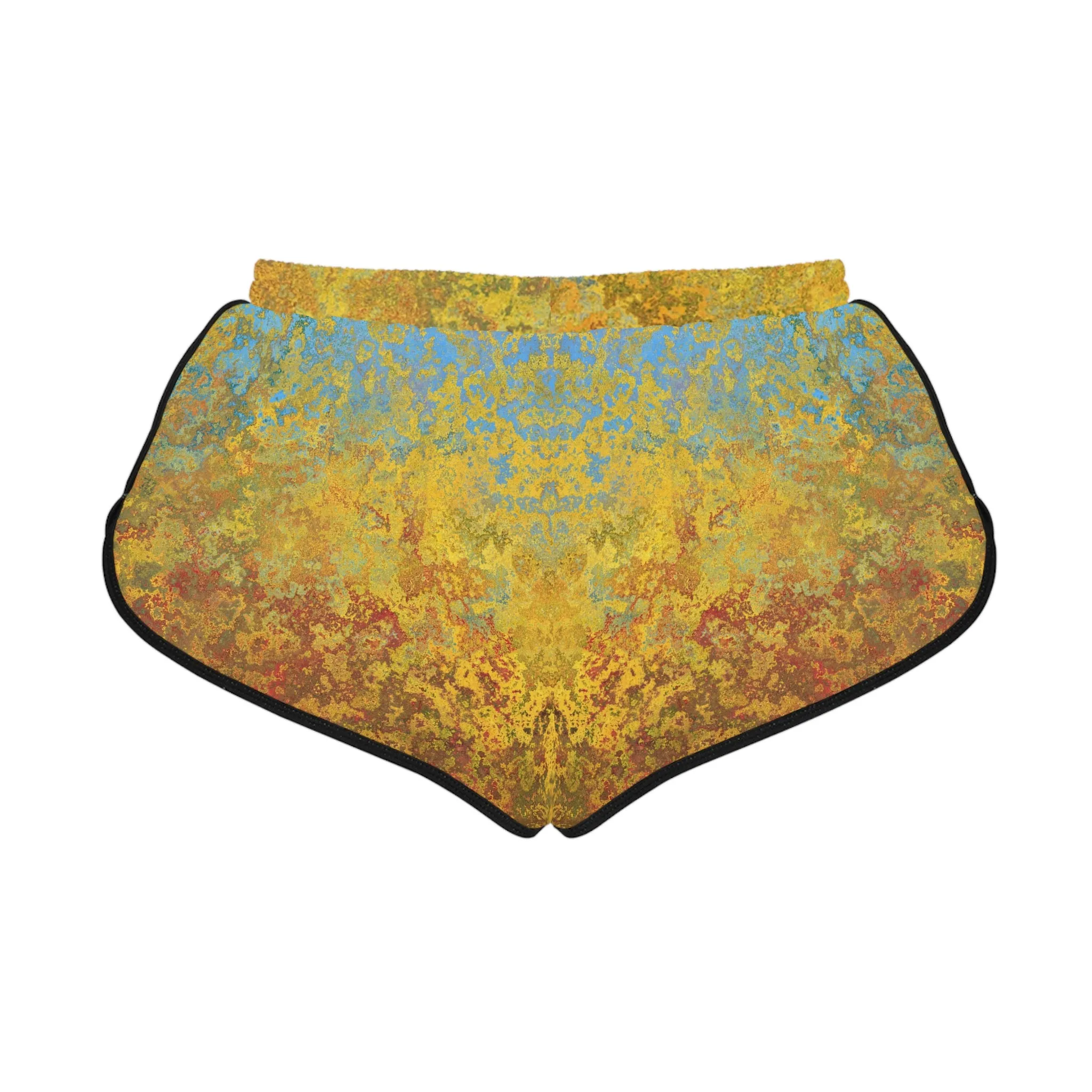 Gold and blue spots - Inovax Women's Relaxed Shorts