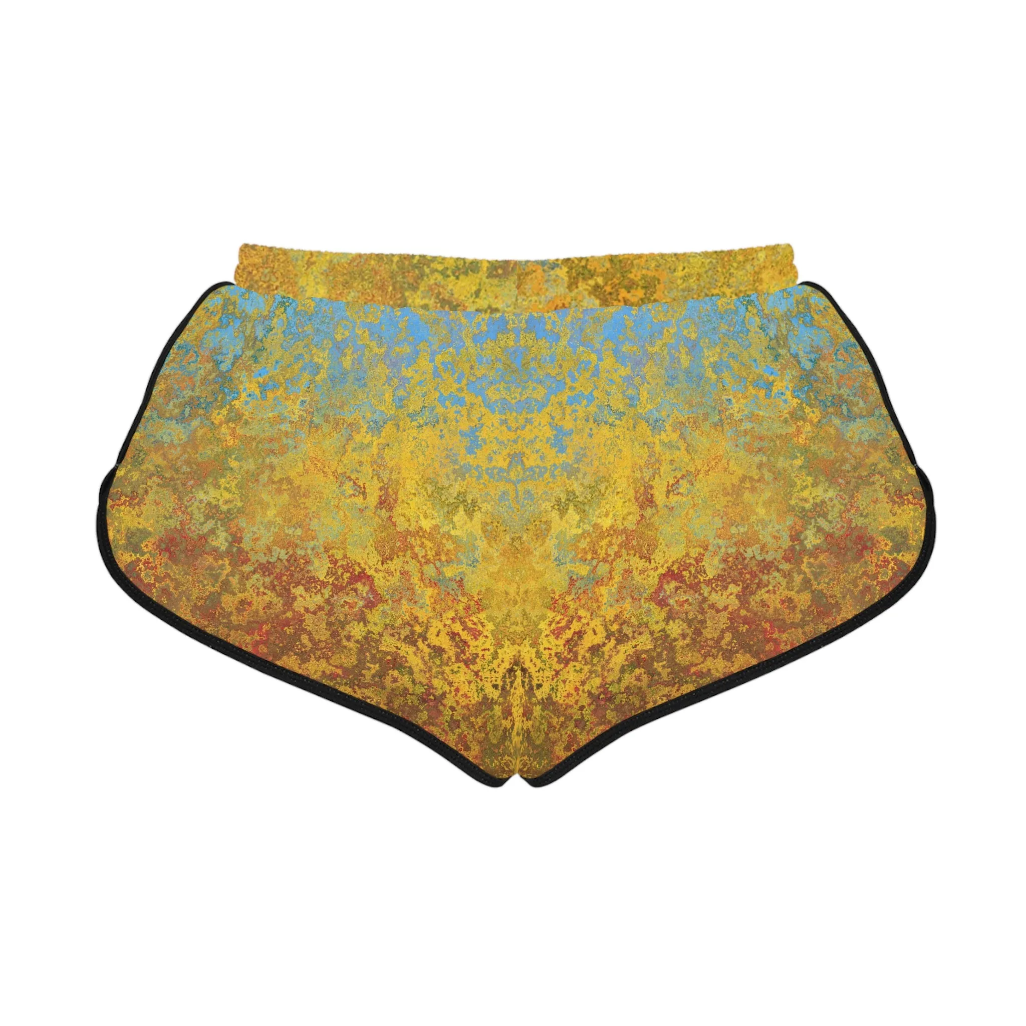 Gold and blue spots - Inovax Women's Relaxed Shorts