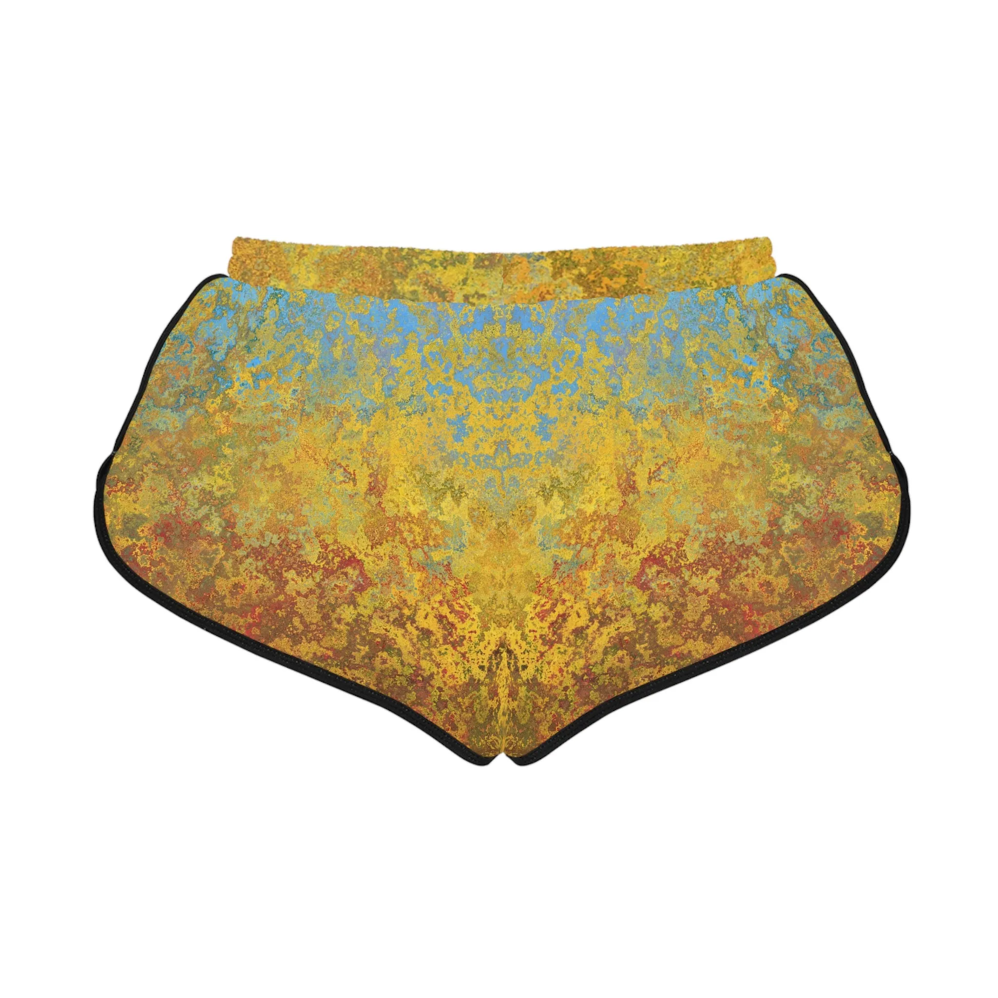 Gold and blue spots - Inovax Women's Relaxed Shorts