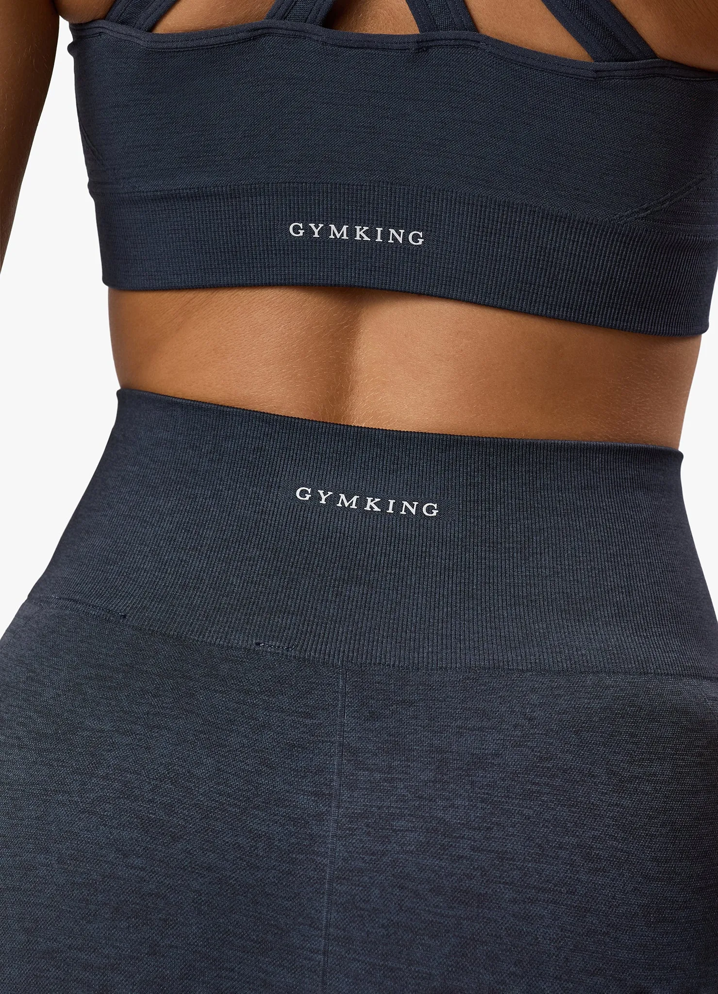 Gym King Results 2.0 Seamless Cross Over Bra - Midnight Blue