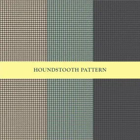 Houndstooth Repeat Pattern in 3 Colors