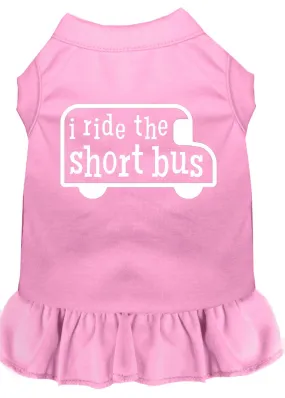 I Ride The Short Bus Screen Print Dress Light Pink Xxxl (20)