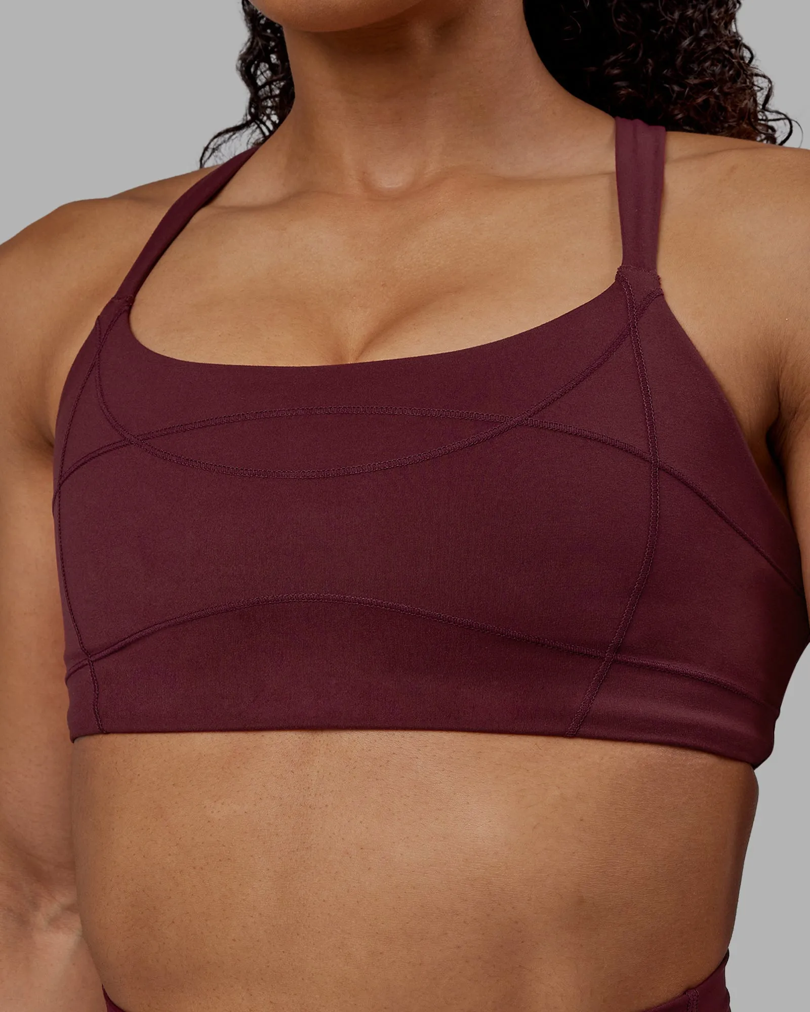 Inertia Sports Bra - Dark Cherry