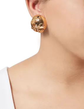 Instar Button Tops Earrings in Gold