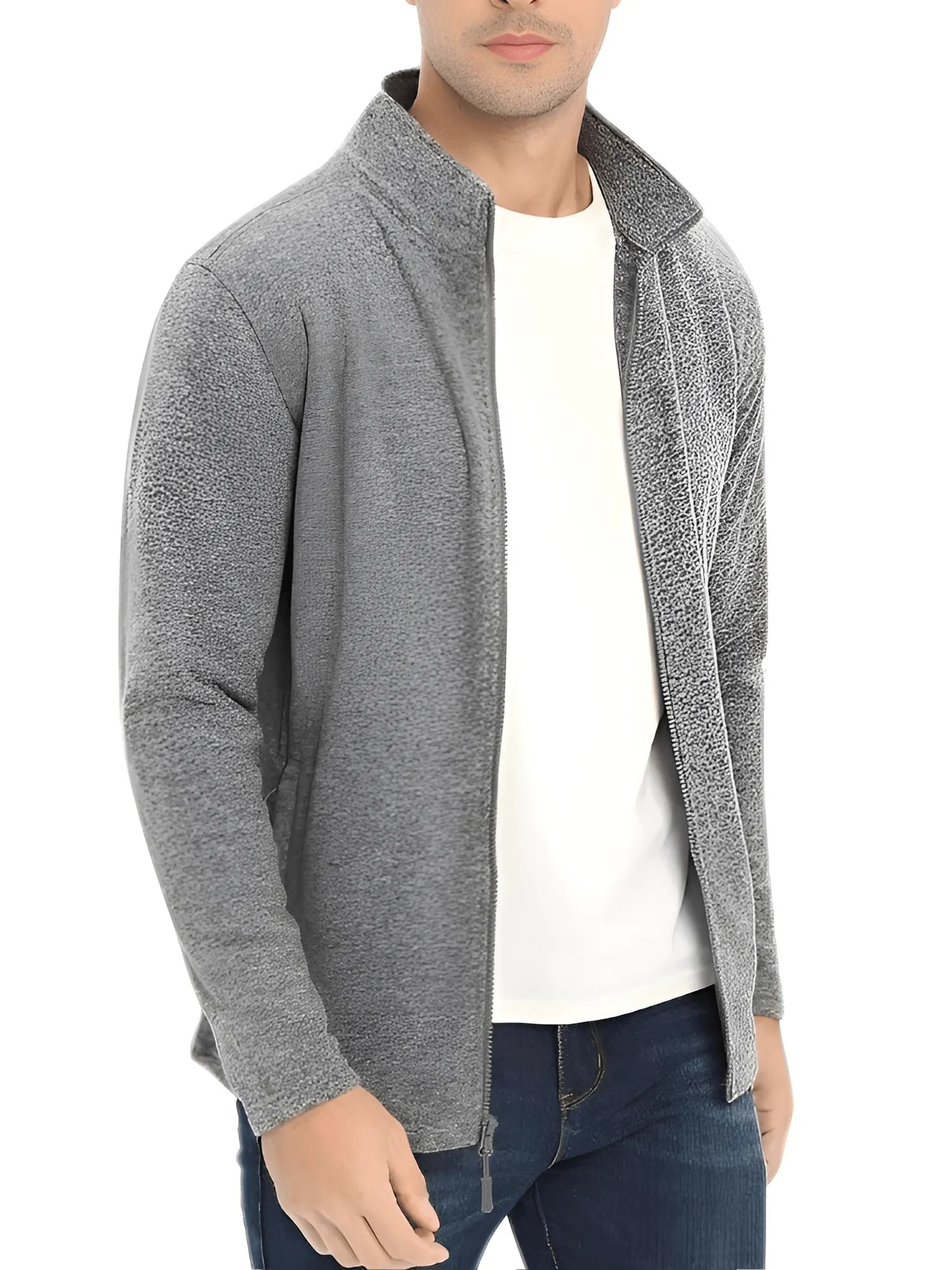 Lightweight Full Zip Fleece Jackets For Men - In 16 Colors!