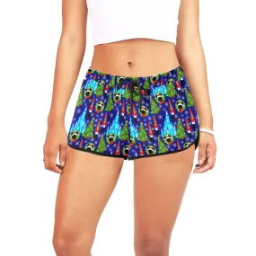 Magic Castle Christmas Women's Relaxed Shorts