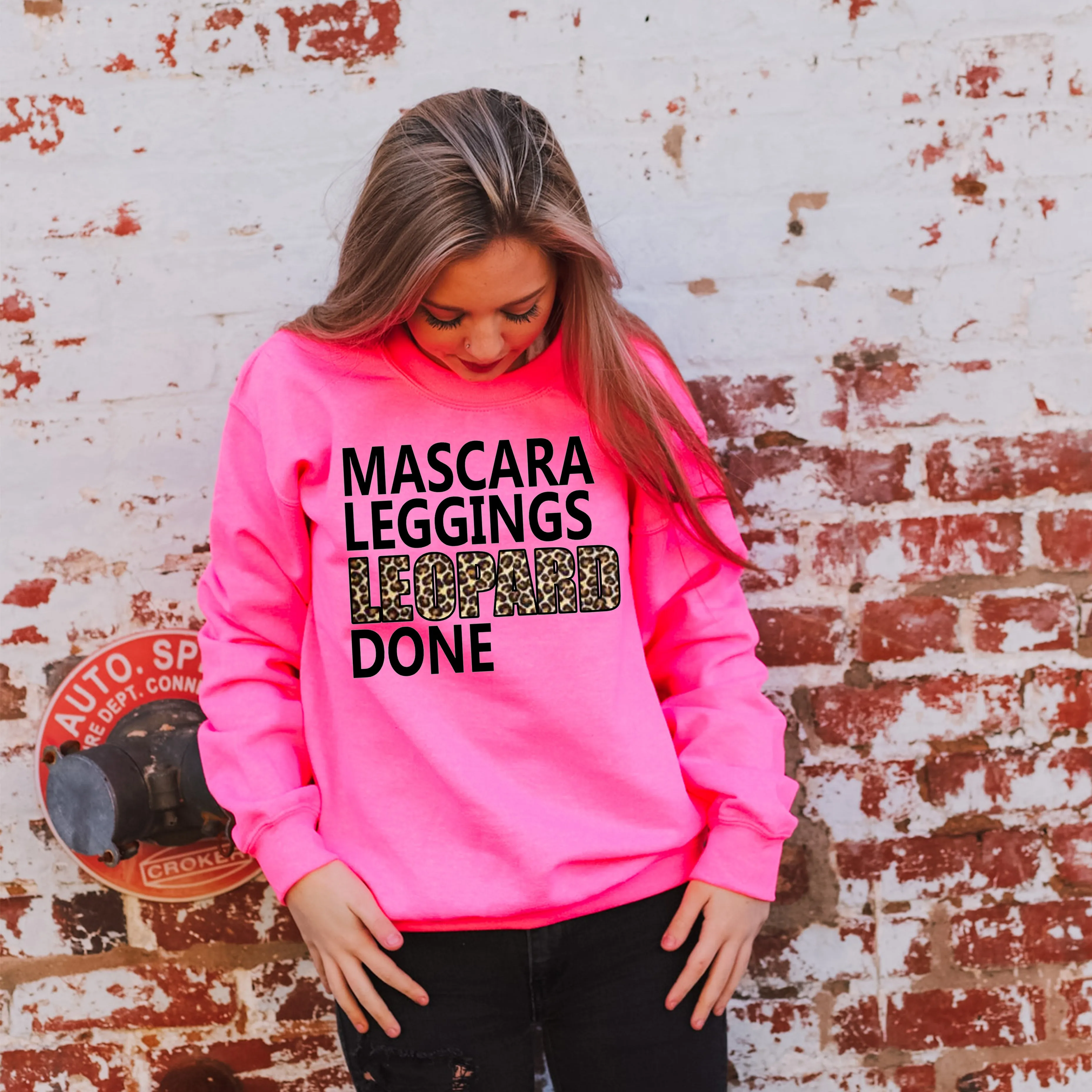 Mascara Leggings Leopard Done Shirt