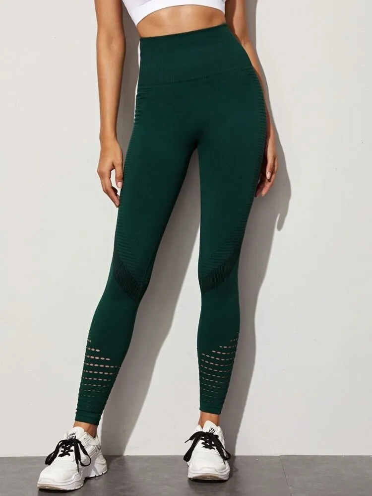 Mesh Leggings - Green