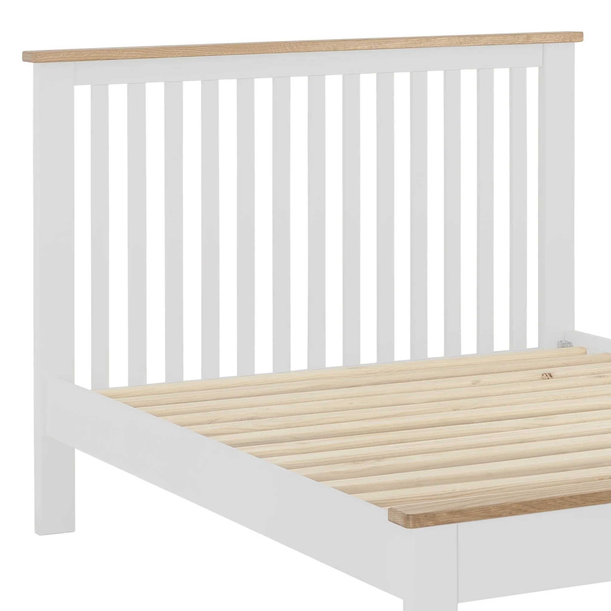 Padstow White 4'6" Bed