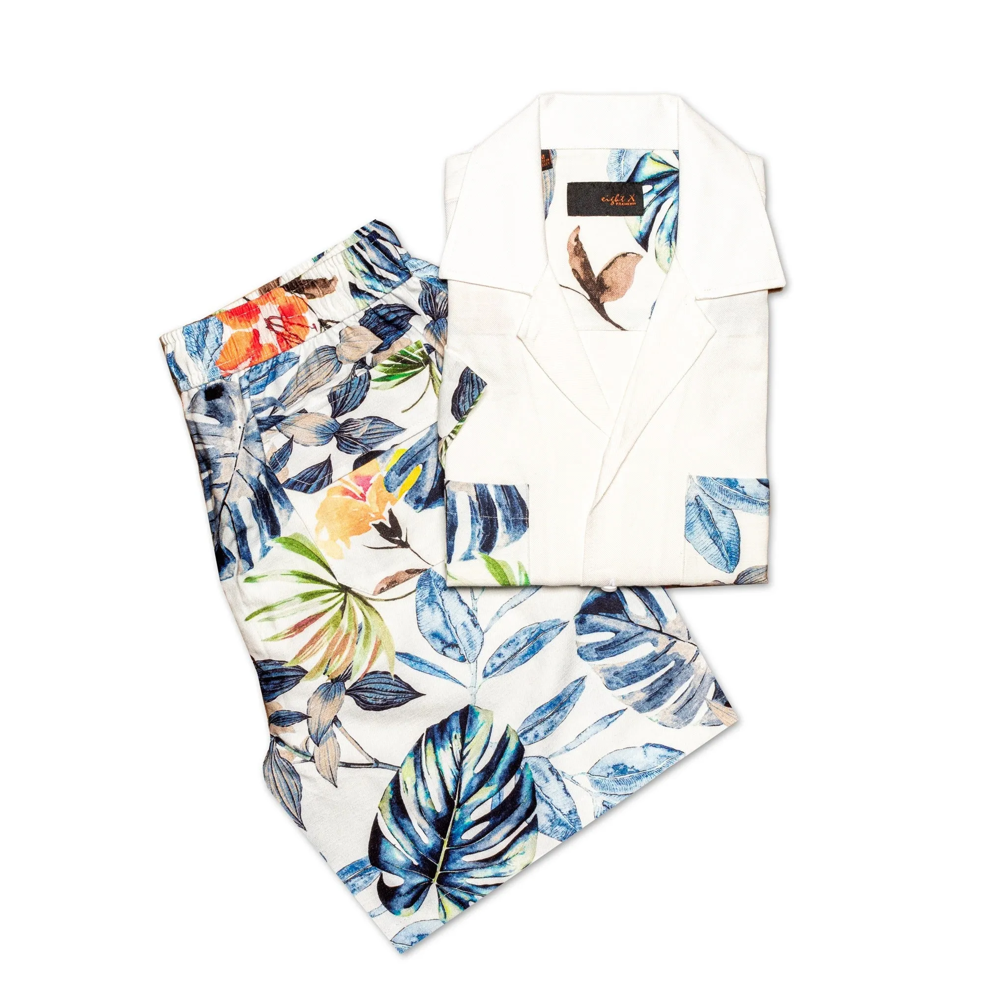 Paraíso Relaxed Fit Viscose Short Sleeve Shirt   Shorts Matching Set