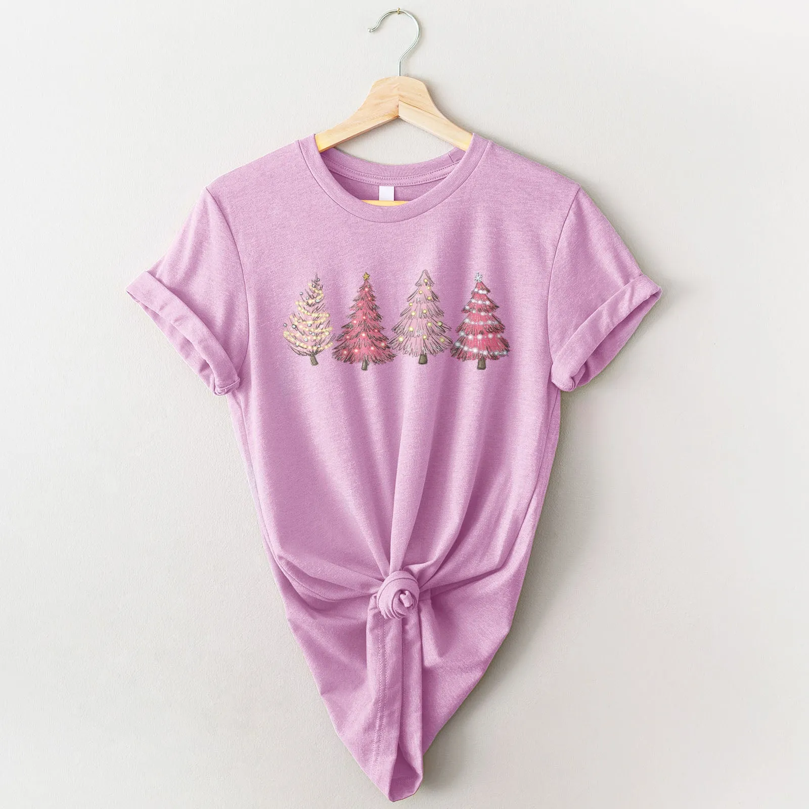 Pink Christmas Trees Tee