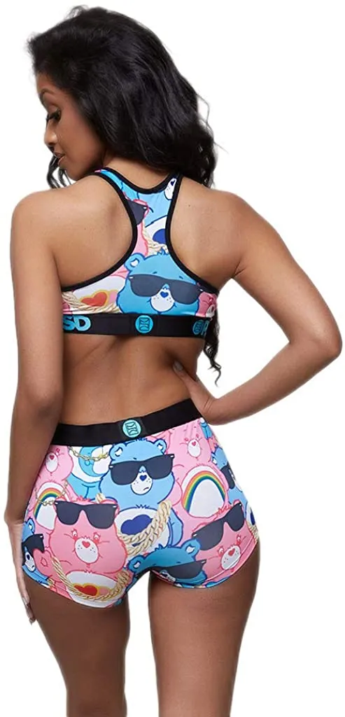 PSD Underwear Women's Athletic Fit Boy Short - Multi/Don't Care Bear