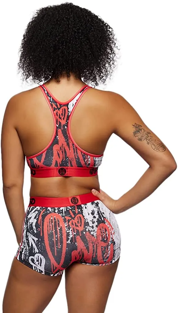 PSD Women's Sports Bra Red/Love Drip