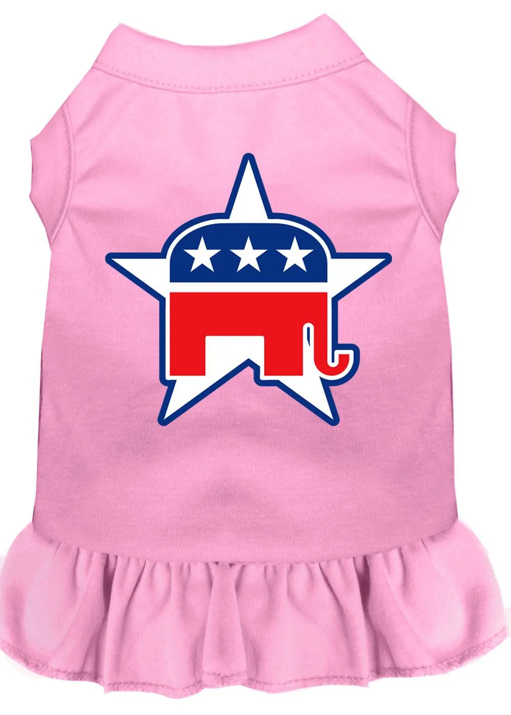 Republican Screen Print Dress Light Pink 4x (22)