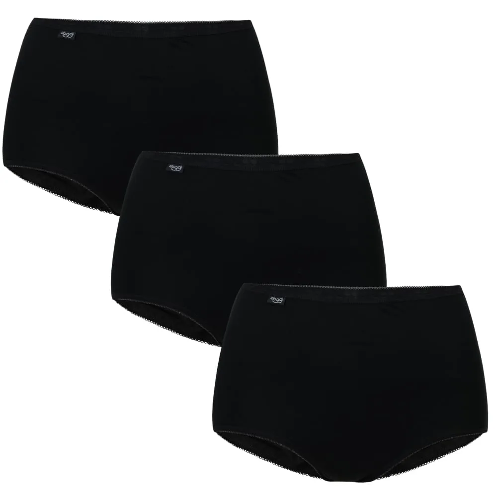 Sloggi 3 pack maxi briefs black