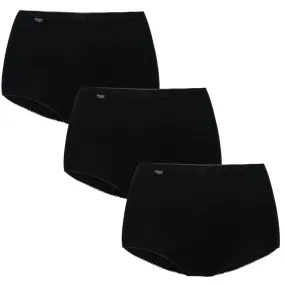 Sloggi 3 pack maxi briefs black