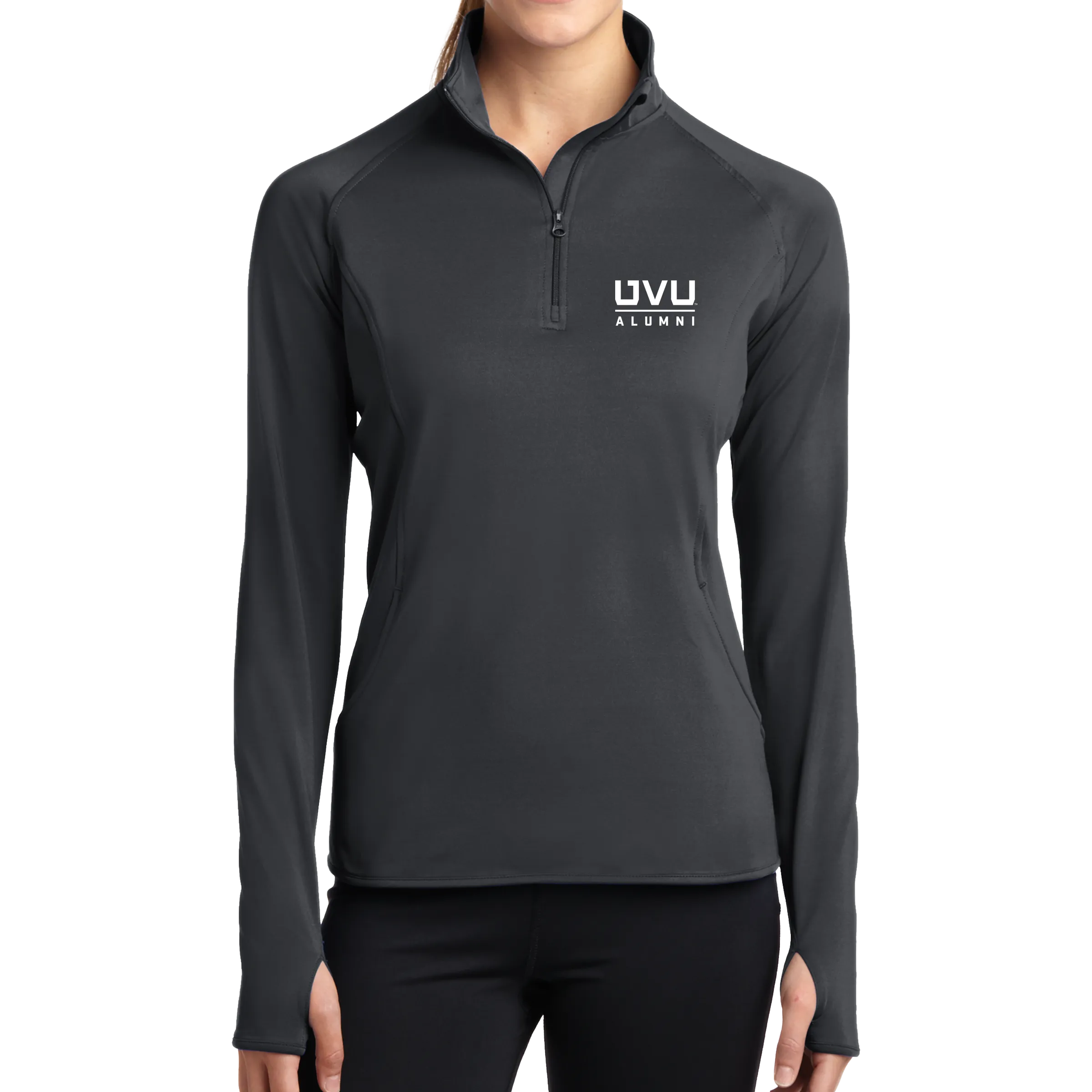 Sport-Tek Ladies Sport-Wick Stretch 1/2-Zip Pullover - UVU Alumni