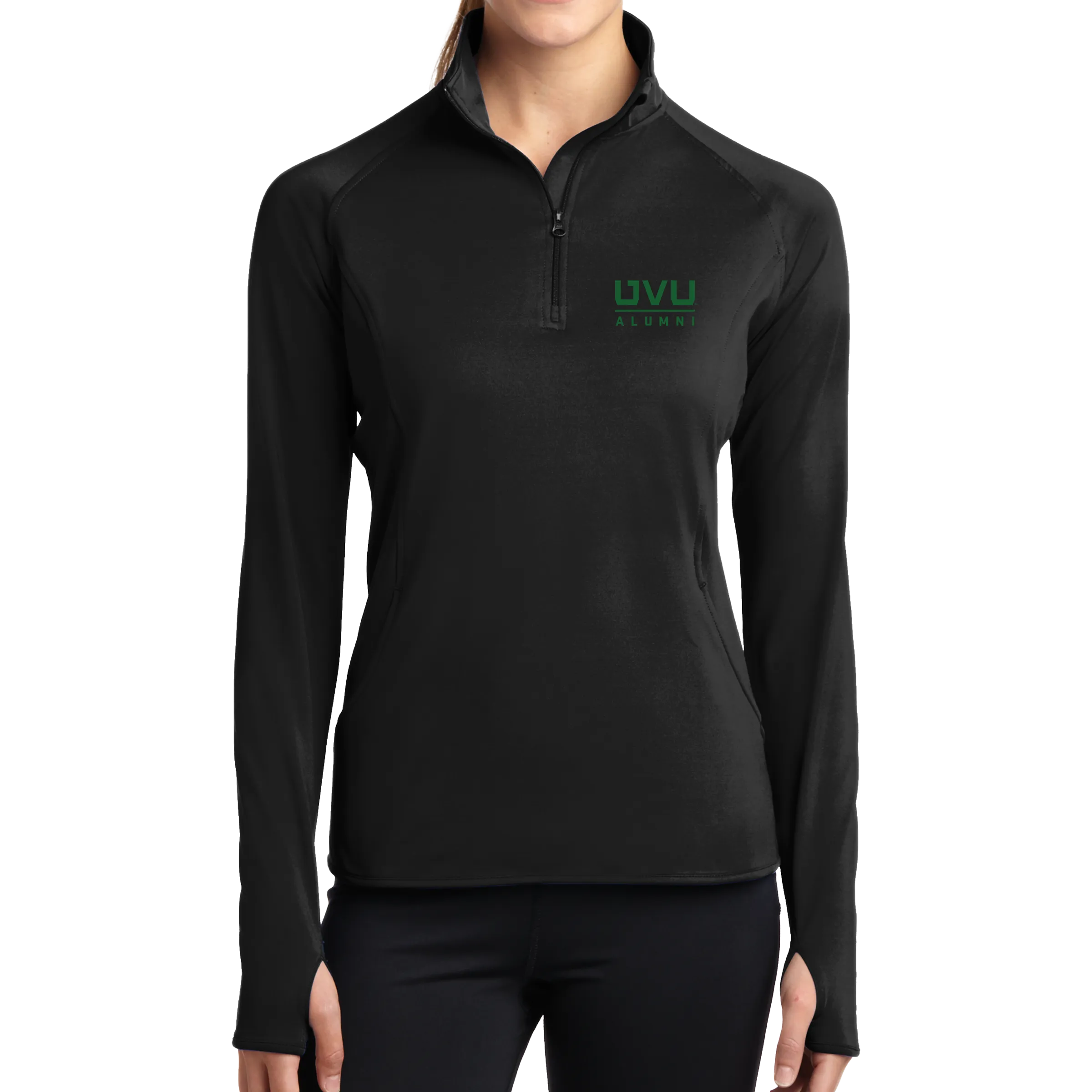 Sport-Tek Ladies Sport-Wick Stretch 1/2-Zip Pullover - UVU Alumni