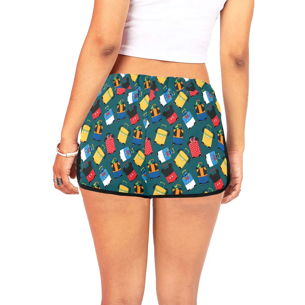 Suitcases Women's Relaxed Shorts