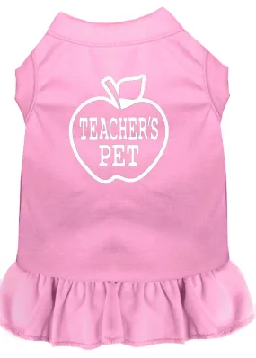 Teachers Pet Screen Print Dress Light Pink Xl (16)