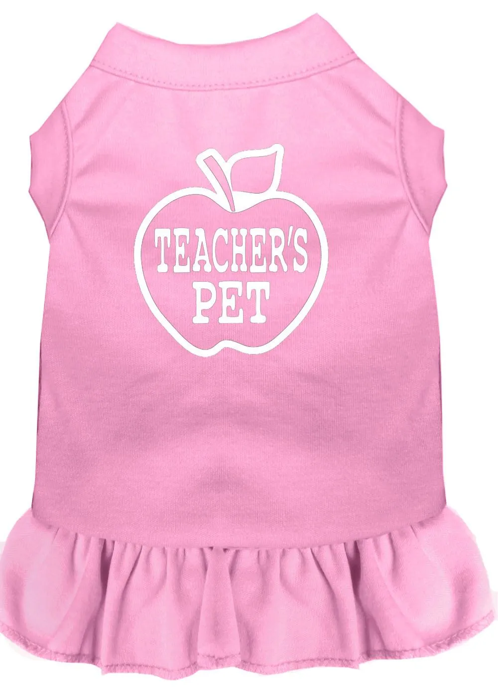 Teachers Pet Screen Print Dress Light Pink Xs (8)