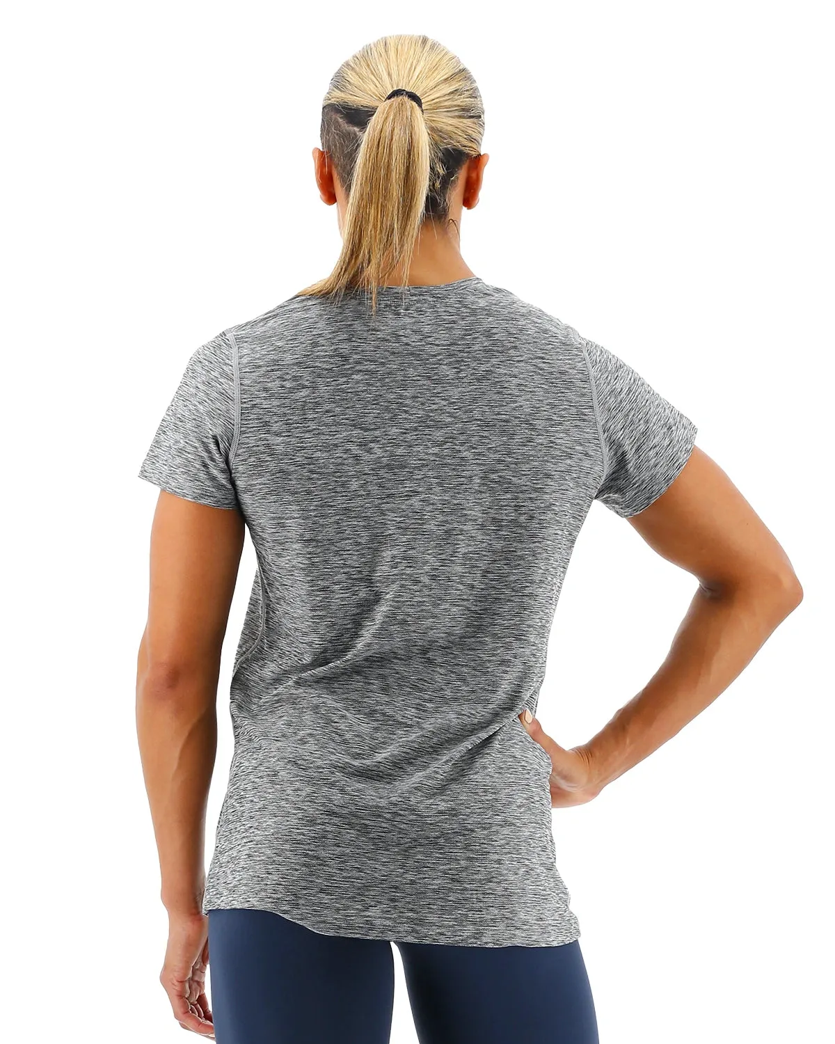 TYR Airtec™ Women's Short Sleeve Tee - Heather Grey