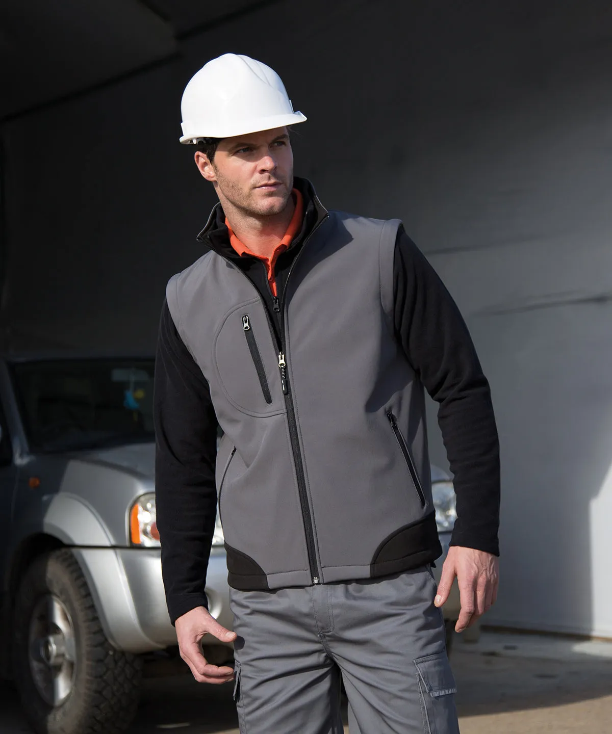 WG Grey/Black - Softshell bodywarmer