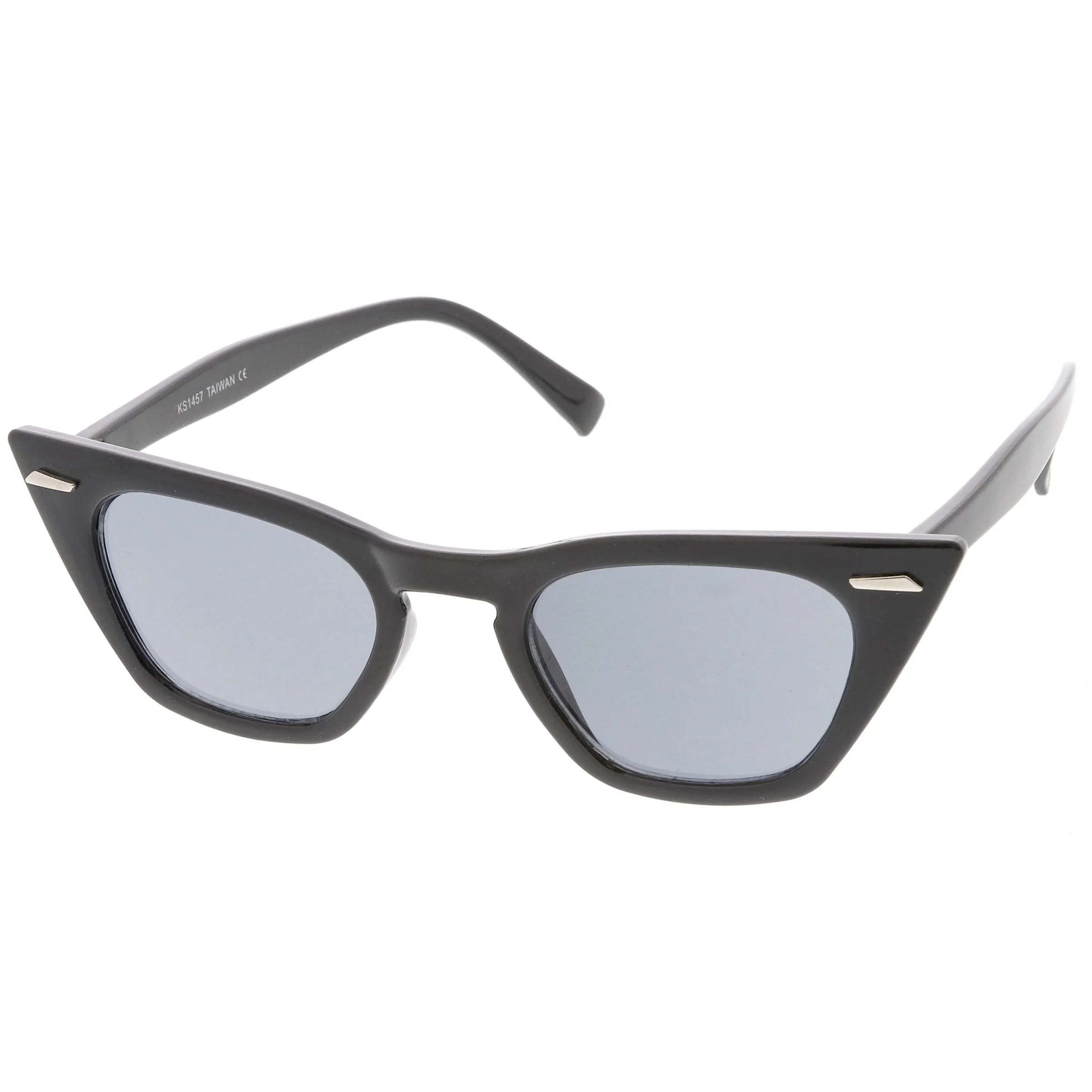 Womens Sharp Pointed Flat Top Cat Eye Retro Sunglasses 8683