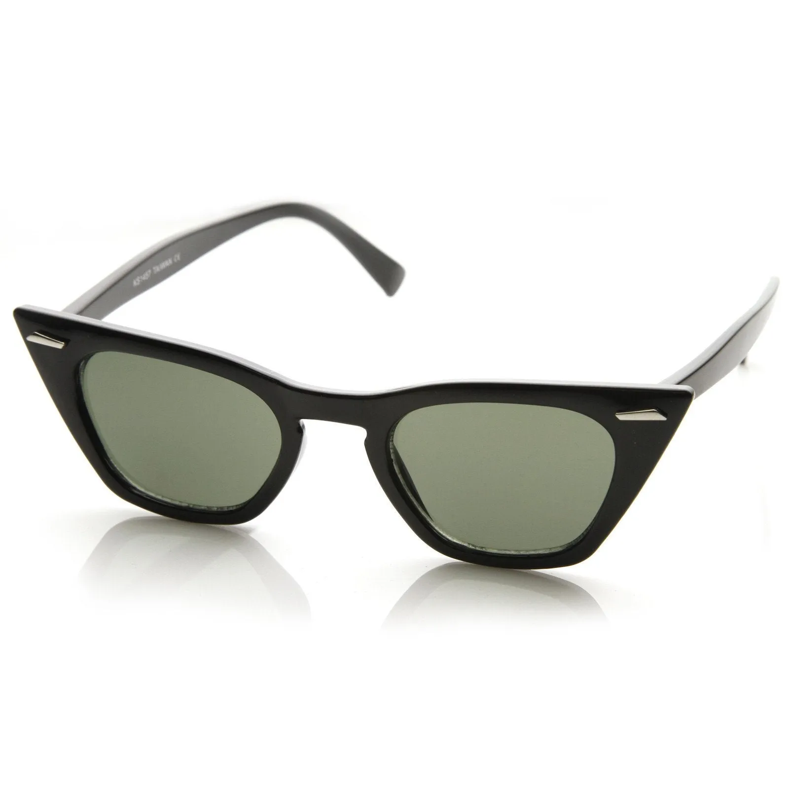 Womens Sharp Pointed Flat Top Cat Eye Retro Sunglasses 8683